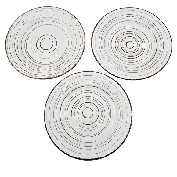 Pfaltzgraff Trellis White 8” Stoneware Salad Luncheon Plates – Set of 3 - Picture 8 of 10